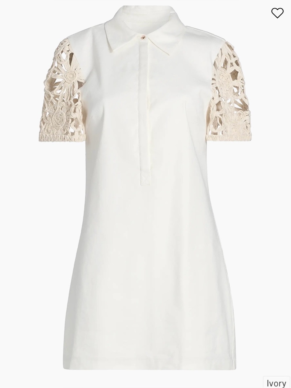 Ramy Brook Celine Linen-Blend Minidress- Ivory